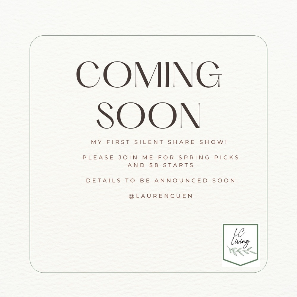 I will be having my first silent share show! Please say tuned for the details